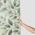 thumbnail image 3 of Orinice Green Leaves Bathroom Decor Set - Colorful Luxurious Graphic Print Polyester Fabric Shower Curtain with Hooks, 100% Polyester Home Bathtubs Decoration Chic Modern Design 60x72, 3 of 7