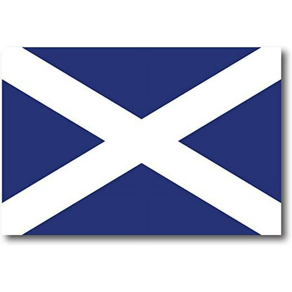 Scottish Flag Car Decal 3" x 5"