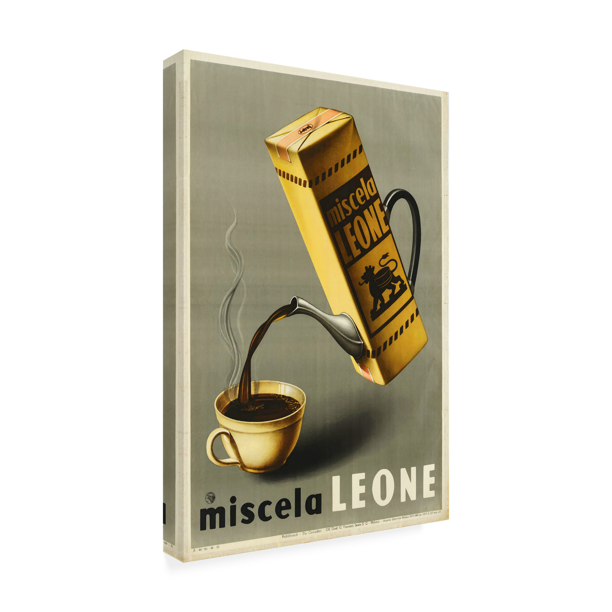 Trademark Fine Art 'Coffee Leone' Canvas Art by Vintage Apple Collection