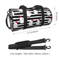 thumbnail image 2 of Fotbe Cute Chicken Bolsa Deportiva de Lona Plegable con Estampado, Bolsa de Gimnasio con Bolsillo Seco/Húmedo, Bolsa de Viaje Ultraligera de Gran Capacidad, 2 of 6