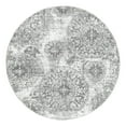 thumbnail image 3 of Unique Loom Sofia Collection Area Rug - Grand (5' 3" Round Gray/Ivory), 3 of 7