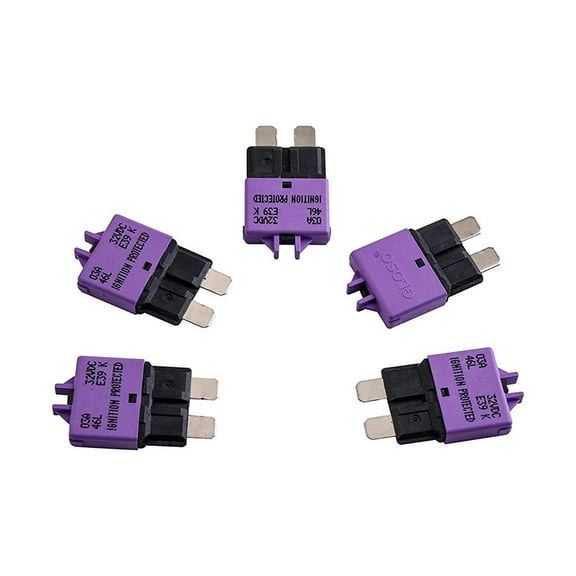 GLOSO E39 3A Low Profile ATC/ATO Circuit Breaker, Manual Reset (T3), (3A - 5 pack)