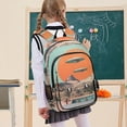 thumbnail image 7 of FORMRS Unisex School Backpack 17" Student Travel Bag with Laptop Compartment, Retro UFO, 7 of 7