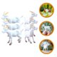 thumbnail image 3 of 6Pcs Simulated Goat Figurines Small Goat Statues Fake Goat Modeling Crafts Desktop Mini Goat Decors, 3 of 4