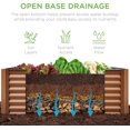 thumbnail image 3 of WubioA 4x2x2ft Outdoor Metal Raised Garden Bed, Deep Root Planter Box for Vegetables, Flowers, Herbs, and Succulents w/ 119 Gallon Capacity - Wood Grain, 3 of 14
