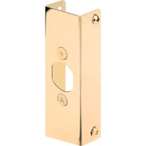 1-3/8 in. Thick Bright Brass Door Edge Reinforcer
