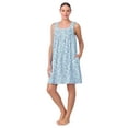 thumbnail image 2 of Aria Sleeveless 100% Cotton Nightgown with Pockets in 36",Women's Sizes XS-5X, 2 of 6
