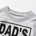 thumbnail image 2 of Baby Boy Clothes Letter Sweatshirt Crewneck Pullover Sweater Long Sleeve Shirt Fall Winter Clothes Gray 0-3 Months, 2 of 6