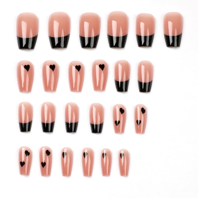Uñas postizas cuadradas, uñas postizas nude, uñas postizas cuadradas para mujeres y niñas