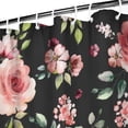 thumbnail image 4 of Waterproof Pioneer Shower Curtain 84x72 Inch Polyester Unique Colorful Floral Shower Curtain for Bathroom Hotel Home Decor with 12 Plastic Hooks, 4 of 5