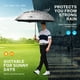 thumbnail image 5 of Paraguas de golf Gonex plateado extra grande 157 cm UV 50+ negro, 5 of 7
