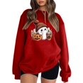thumbnail image 3 of ibiyuan Halloween Sweatshirts for Women Crew Neck Loose Casual Womens Shirts Halloween Pumpkin Season Pumpkin Face Cotton Sweater Sweater Fall Pullover Tops Halloweens Christmas Gifts, 3 of 6