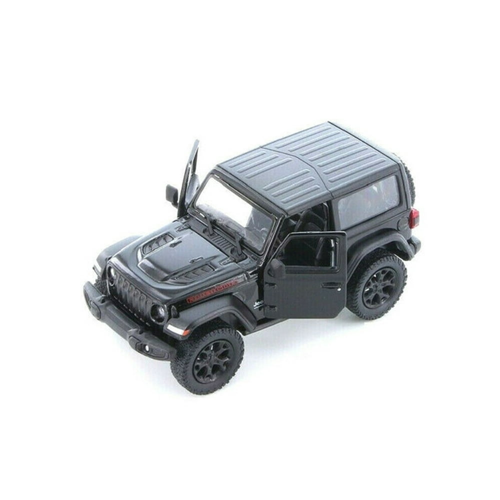 Jeep Wrangler Rubicon 5" Kinsmart Black Diecast Model Toy Car 1:34