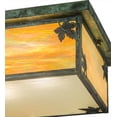 thumbnail image 3 of Meyda Tiffany 163555 Hyde Park Maple Leaf 3 Light 24" Wide Flush Mount Ceiling Fixture -, 3 of 7