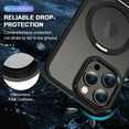 thumbnail image 4 of iPhone 14 Pro Max Rugged Case Magnetic, Compatible with Magsafe & Accessories Invisible Stand Heavy Duty Protective Shockproof Anti-Scratch Bumper Phone Case for Apple iPhone 14 Pro Max, Black, 4 of 6