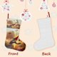 thumbnail image 3 of DC Liga de Súpermascotas Tema: Calcetines de Navidad, fino lino blanco para colgar en escaleras y chimenea, decoración navideña para el hogar, regalo de Navidad.54cm×38cm, 3 of 5