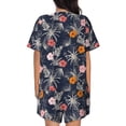 thumbnail image 3 of Naloa Hawaiian Style Women's Short-Sleeved Pajama Set, Loungewear, Summer pajamas, Breathable Cozy - XX-Large, 3 of 9