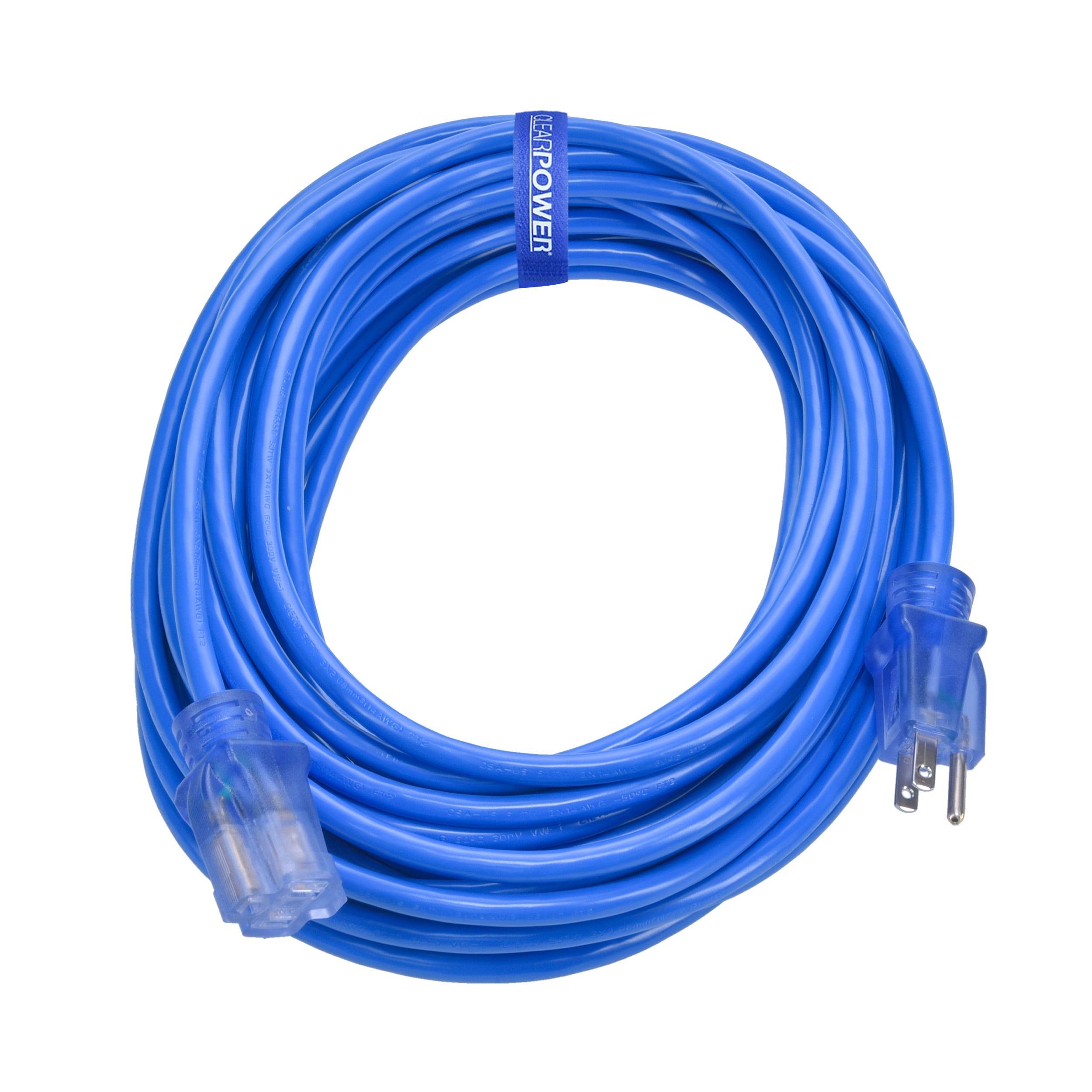 Clear Power 14/3 SJTW 50 ft Extreme Cold Weather Extension Cord with