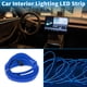thumbnail image 3 of Cuerda de luz LED EL de 5m Unique Bargains, tira de luz de neón flexible para iluminación interior de coches, controlador de cableado (12v) azul, 3 of 7