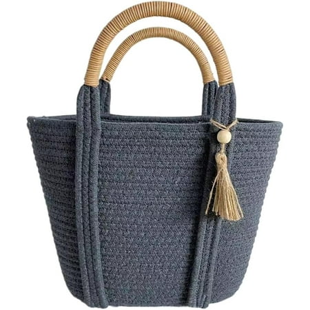 JUDY Cute Straw Tote Bags For Women, Y2K Aesthetic Shoulder Handbags Women Hobo Top Handle Beach Summer Bag Casual Fashion