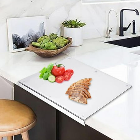

Transparent Cutting Board Clear Chopping Board Nonslip Chopping Blocks Large Countertop Protector for Restaurant Kitchen Counter Fruits Meat 40cm