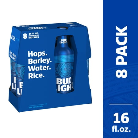 Bud Light Beer 8 Pack Beer 16 Fl Oz Bottles Walmart Com