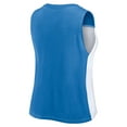 thumbnail image 3 of Women's Fanatics Royal/White Chicago Cubs Color-Block Tank Top, 3 of 3