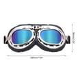 thumbnail image 3 of Motorcycle Goggles Vintage Leather Riding Glasses ATV Off-Road Anti-Scratch Dust Proof Eyewear for Men Women Adult, 3 of 6