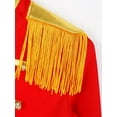 thumbnail image 6 of TiaoBug Kids Boys Circus Ringmaster Costume Tassel Red Jacket Halloween Tailcoat, 6 of 7