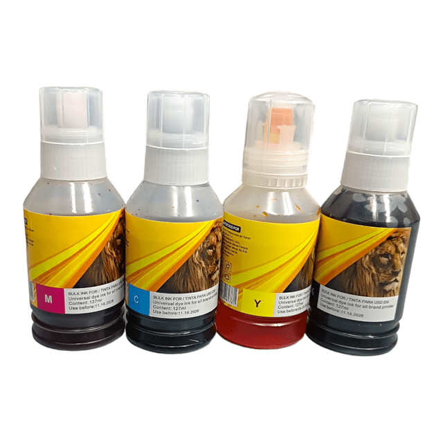 Kit Tinta Universal Premium LEÓN 127ml Fácil Vaciado