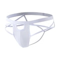 thumbnail image 4 of COSFO Thongs for Men Bulge Pouch Cut Out White Underwear Classic Fit Low Rise Lightweight Men Underwear, 4 of 4