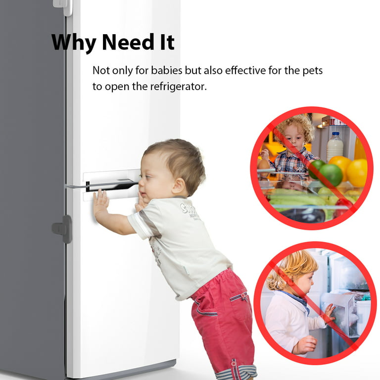 Child Safety Fridge Door Lock (2pcs) –
