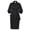 Black, variant on Afinprain Women's Clergy Dress with Tab Collar Peplum Waist and Puff Sleeve Church Minister Uniform