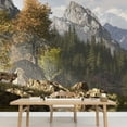 thumbnail image 3 of wall26 - Wolf Near a Lake in a Rocky Mountain Landscape. - Removable Wall Mural | Self-Adhesive Large Wallpaper - 66x96 inches, 3 of 6