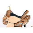 thumbnail image 5 of 16 In Flex Tree Western Horse Saddle In American Leather Trail Barrel By Hilason, 5 of 8