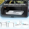 thumbnail image 6 of 42.5'' Folding Fish Cleaning Table with Sink and Spray Nozzle, Portable Camping Sink Table with Faucet, Drainage Hose, Grid Rack, Knife Groove, Outdoor Fish Fillet Cleaning Station for Picnic, 6 of 8
