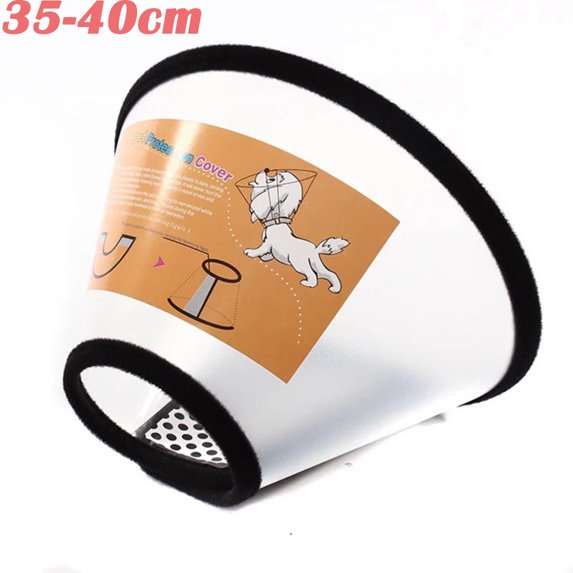 9 Sizes Anti-lick Surgery Wound Healing Cats Dogs Health Pets Protective Collar Protection Cover Elizabethan Collar Neck Cone Recovery 35-40CM