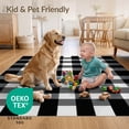 thumbnail image 4 of ODIKA 2'x3' Ultra-Soft Accent Mat, Grid Race Car Checkered Funky Plaid Checkerboard Classroom Checker None Washable, Bare feet friendly, Easy Care Indoor rug for Bedside, Footrest, 4 of 7