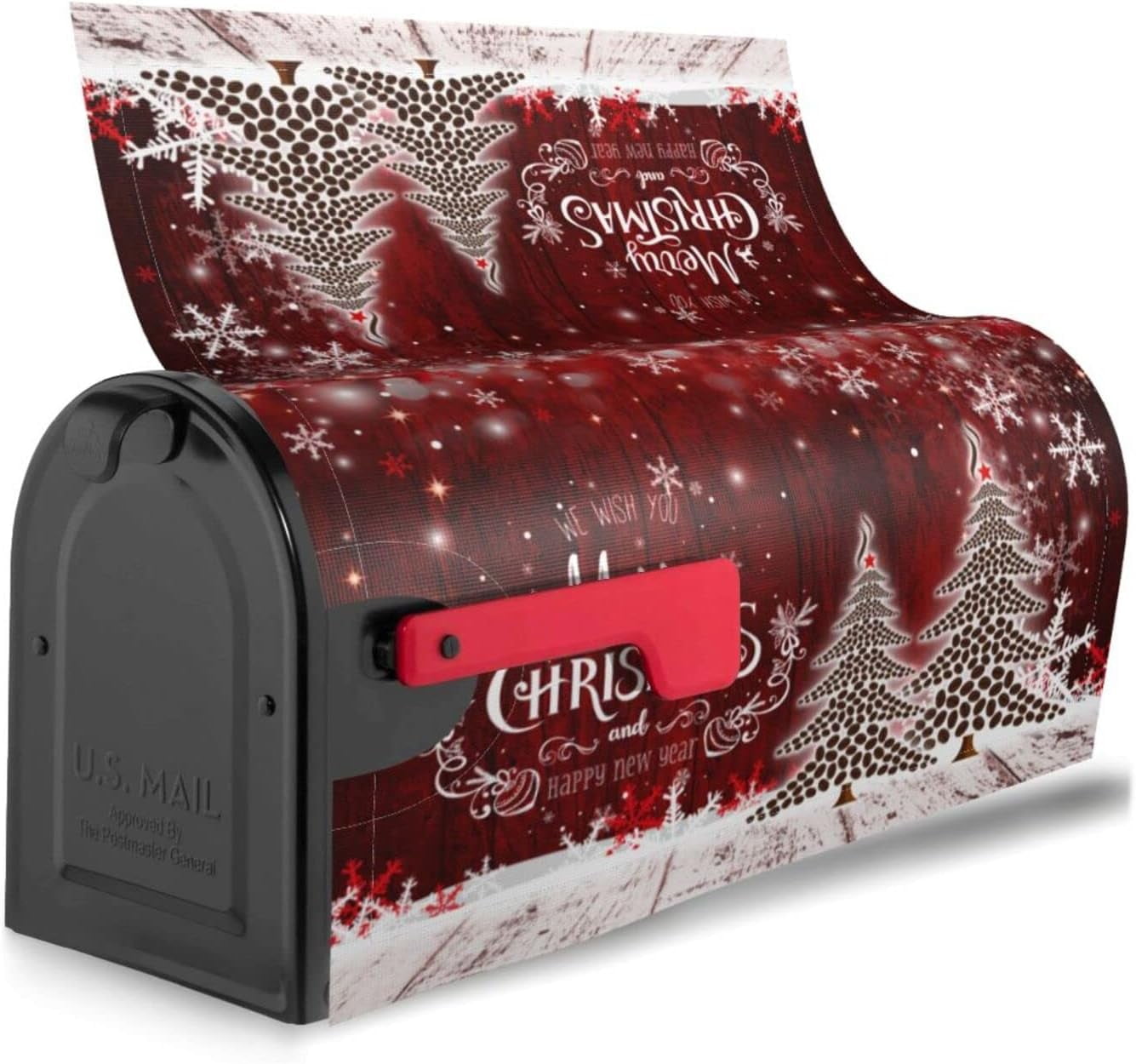 Summer Hops Wreath Magnetic Mailbox Cover – Standard Size 18x21 Inch Buffalo Plaid Decor - View #11