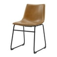 thumbnail image 4 of Walker Edison 18" Faux Leather Dining Chair in Whiskey Brown (Set of 2), 4 of 18