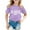 Purple, variant on Hienoo Big Girls T-Shirt Los Angeles Printed Short Sleeve T Shirt, Sizes 2-12