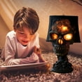 thumbnail image 4 of Halloween Lava Stone Skull Lamp, Skull Flame Table Lamp, Halloween Decorative Skull Lamp, USB Rechargeable, Ideal for Bedroom, Gaming Room & Halloween, 4 of 5