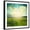 Black Frame, variant on Art.com Green Meadow Under Blue Sky With Clouds Art Print by Volokhatiuk, White Frame Wall Art, 38" x 38"