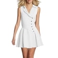 thumbnail image 2 of Antinious Ladies Sleeveless V-Neck Button Soft Loose Versatile Daily Casual Dress, 2 of 5