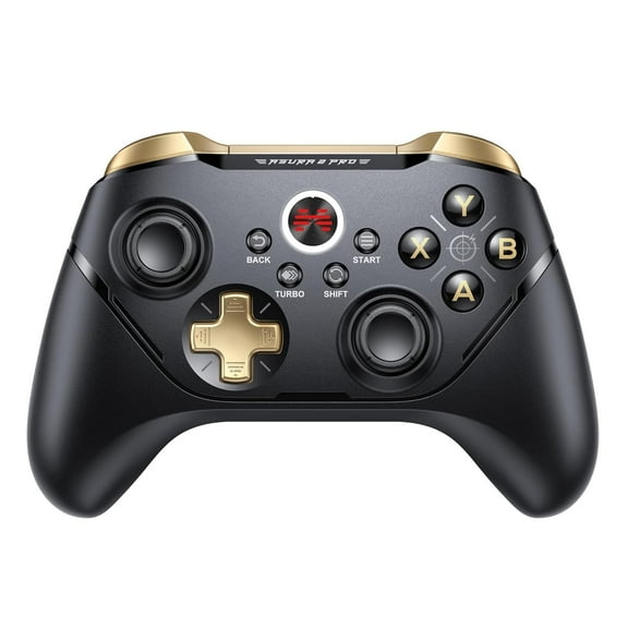 BEITONG Asura 2 Pro Game Controller Hall Effect Joystick Trigger for PC/Switch/iOS/Android, Golden Black, 1 Count