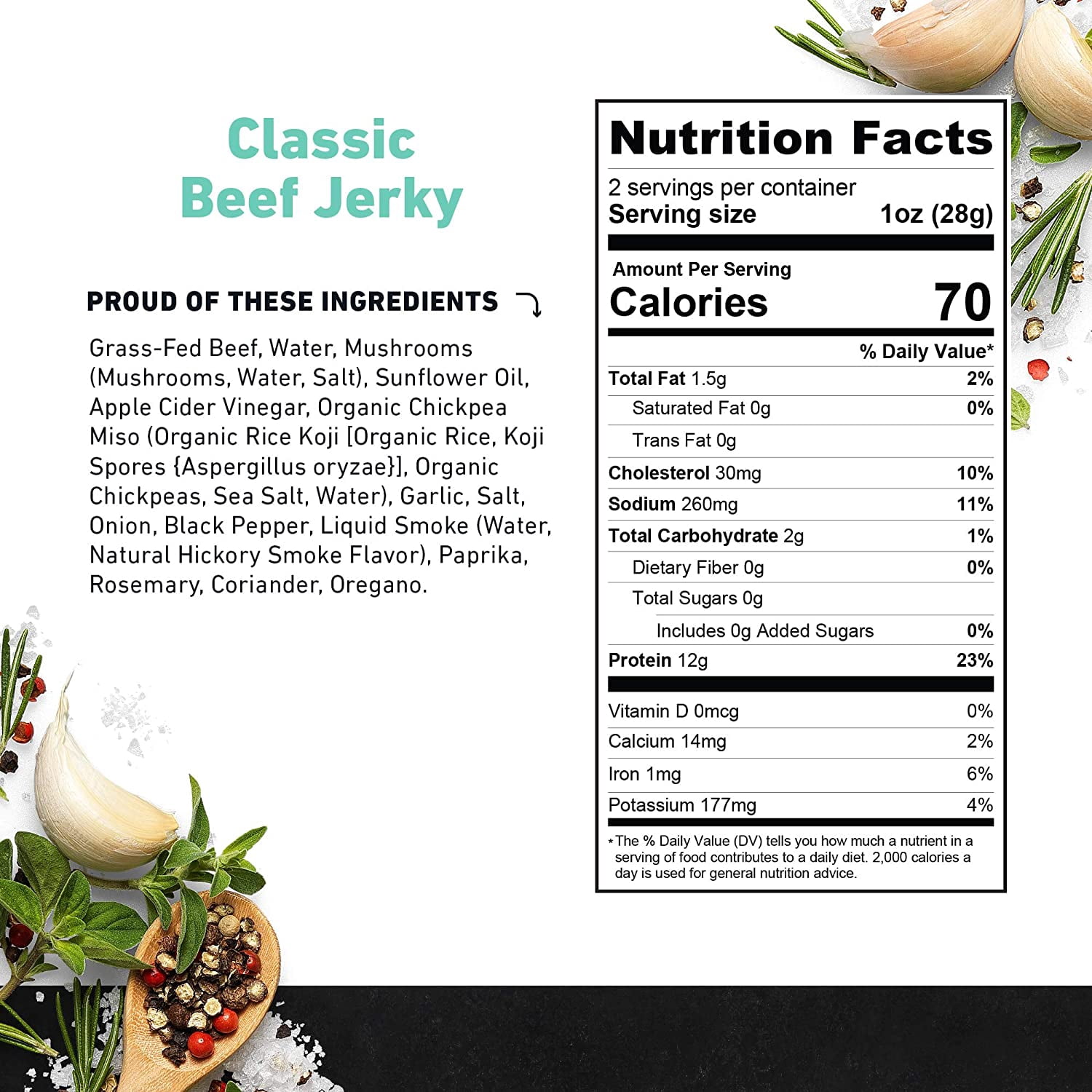 Country Archer - Beef Jerky Original Zero Sugar 2 Ounces Pack of 12
