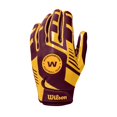 thumbnail image 2 of Wilson Nfl Stretch Fit Football Gloves - Youth Washington Commanders, 2 of 3