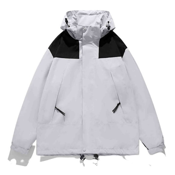Pisexur Womens Fall Jackets Zip Up Hooded Windbreaker Jacket Casual Lightweight Windproof Rain Coats Plus Size Rain Jacket with Pockets XS-3XL