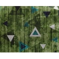 thumbnail image 4 of oneOone Georgette Viscose Olive Drab Fabric Texture & Triangle Geometric Quilting Supplies Print Sewing Fabric By The Yard 42 Inch Wide, 4 of 4