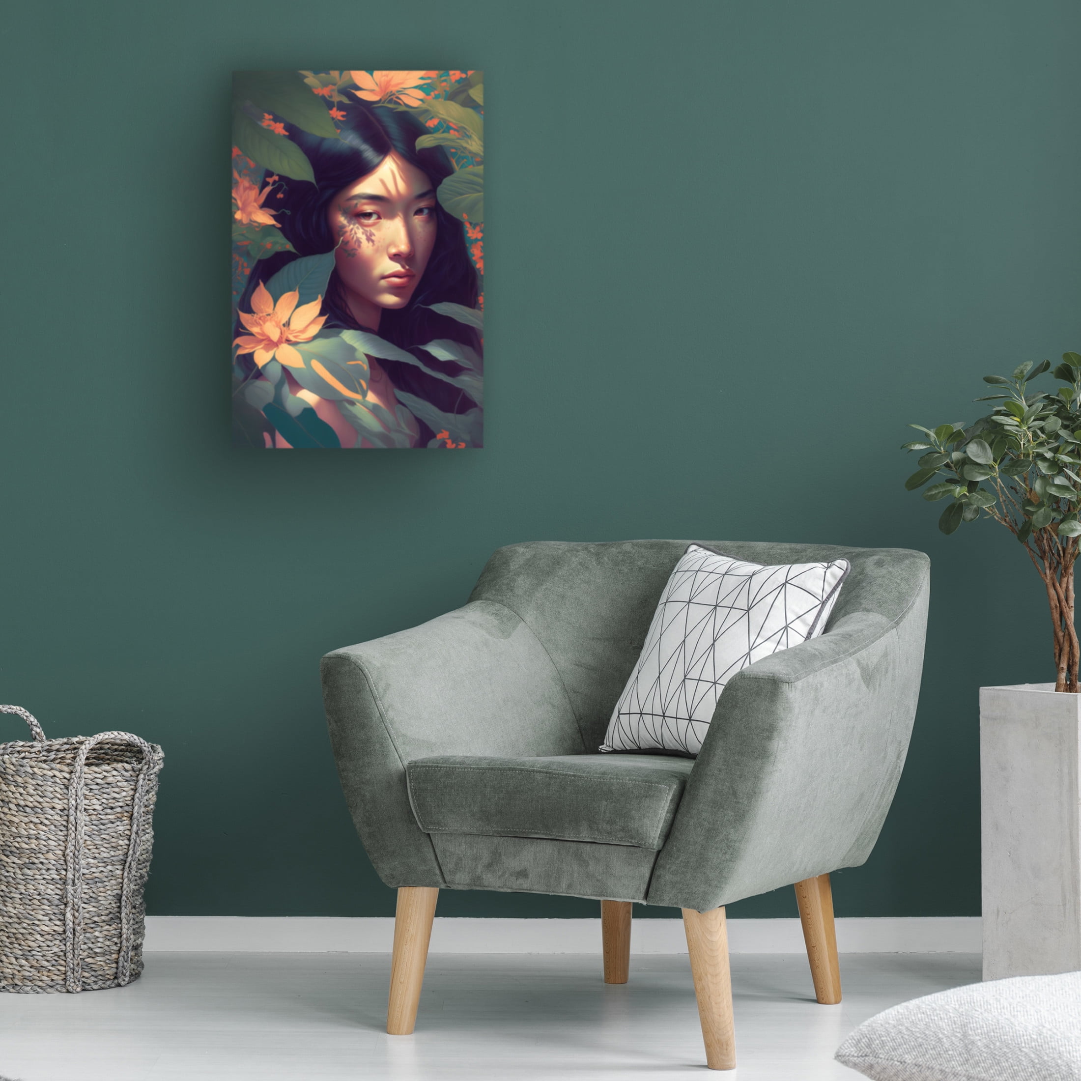 Canvas Wall Art - Treechild 'Natural Beauty' Wall Art for Living Room, Bedroom, or Office D?cor by Trademark Fine Art - 12 x 19 Inches